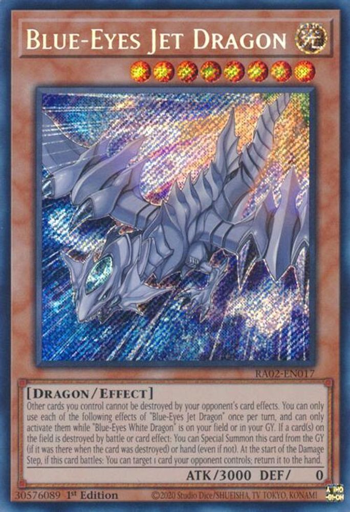 Blue-Eyes Jet Dragon (Secret Rare) (RA02-EN017) - Secret Rare