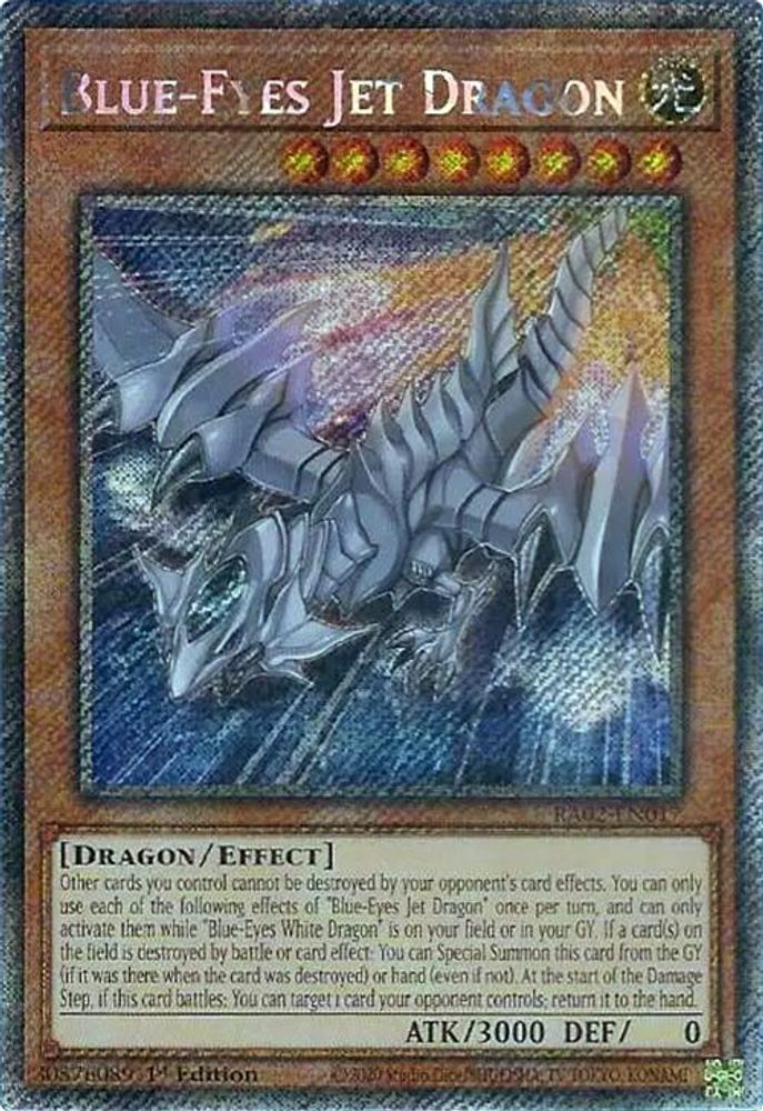 Blue-Eyes Jet Dragon (Platinum Secret Rare) (RA02-EN017) - Platinum Secret Rare