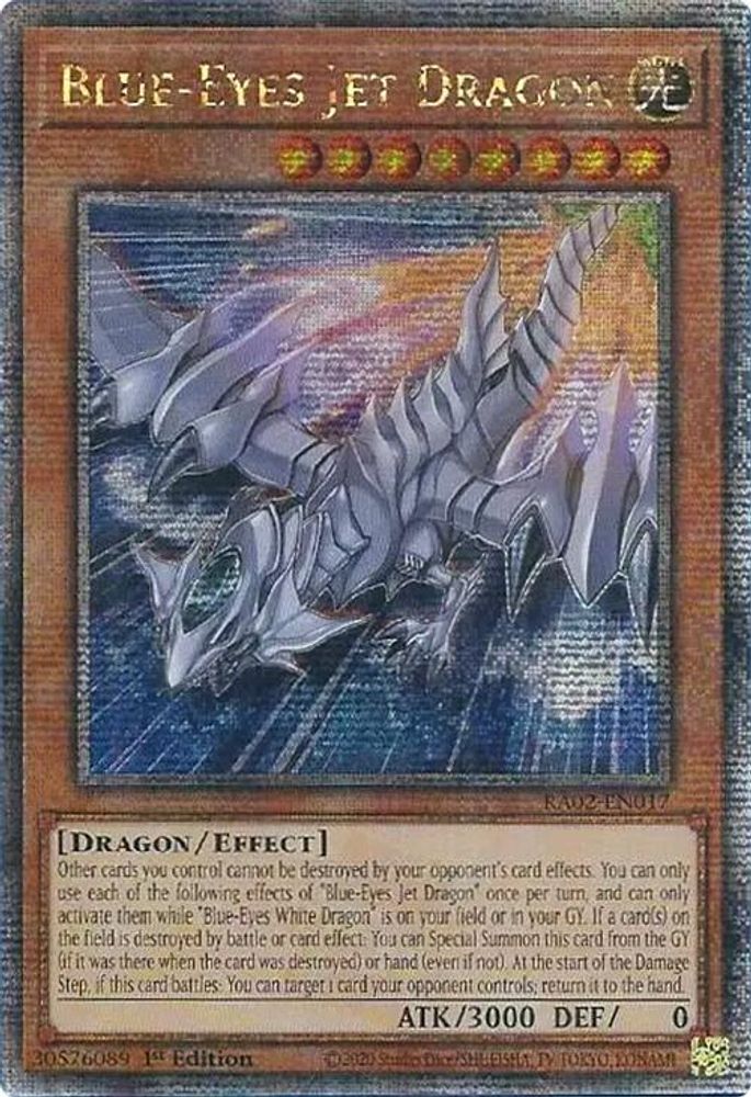Blue-Eyes Jet Dragon (Quarter Century Secret Rare) (RA02-EN017) - Quarter Century Secret Rare