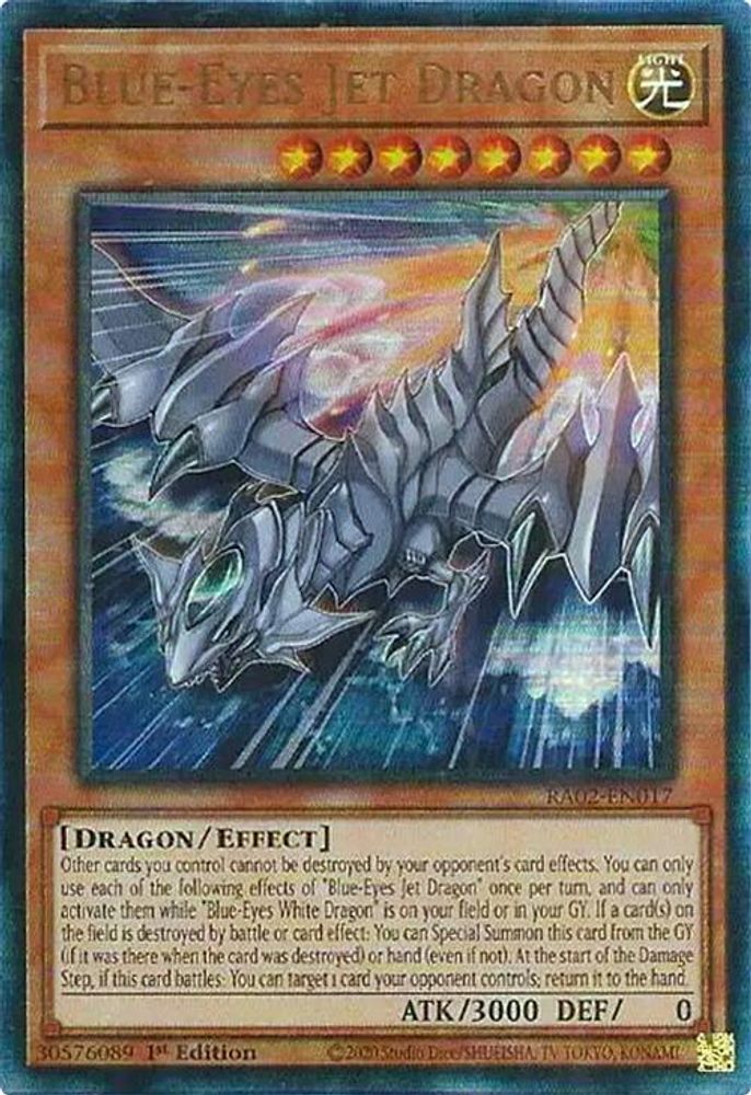 Blue-Eyes Jet Dragon (PUR) (RA02-EN017) - Prismatic Ultimate Rare