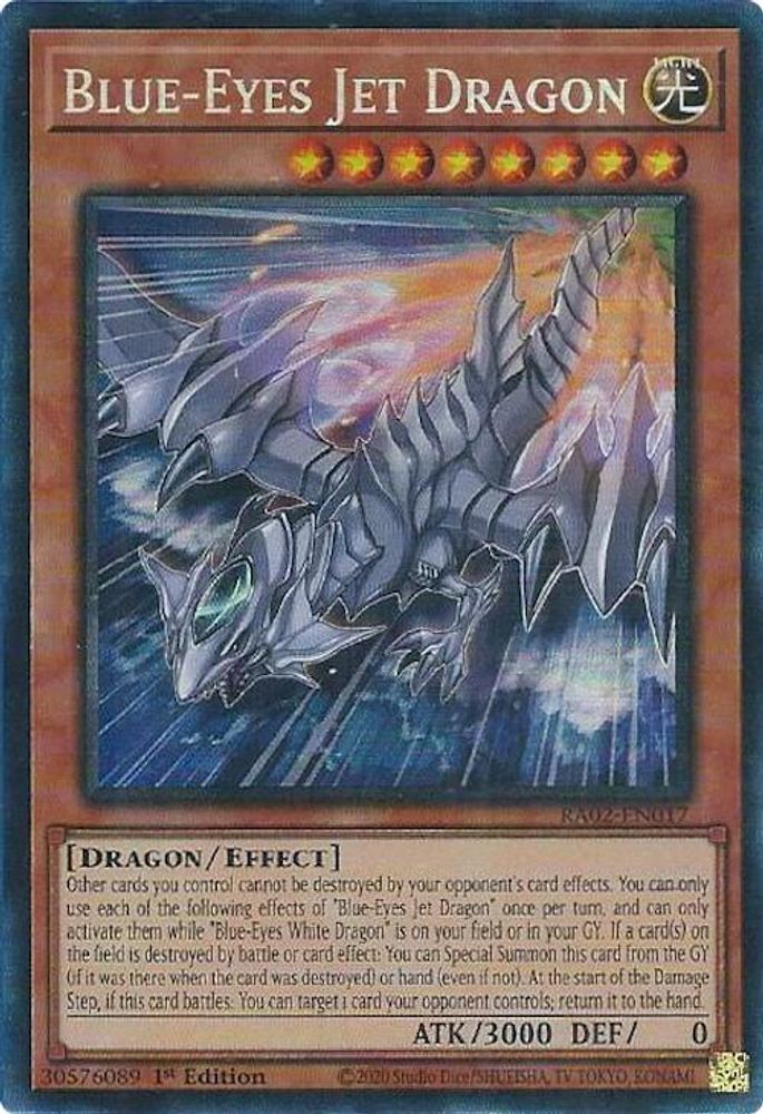 Dragon Jet aux Yeux Bleus (PCR) [RA02-EN017] Rare Collector Prismatique 