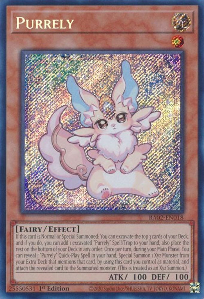Purrely (Secret Rare) [RA02-EN018] Secret Rare 