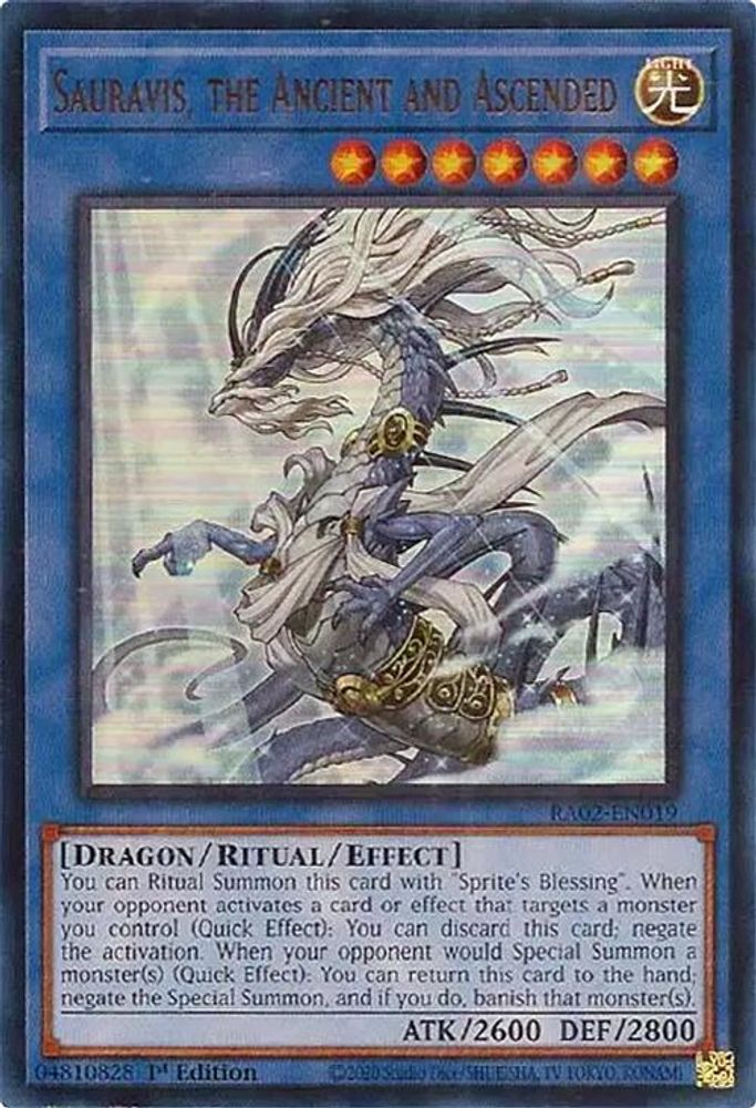 Sauravis, the Ancient and Ascended (UR) (RA02-EN019) - Ultra Rare