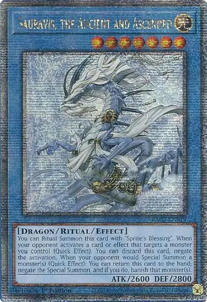 Sauravis, l'Ancien et les Ascensionnés (Quarter Century Secret Rare) [RA02-EN019] Quarter Century Secret Rare 