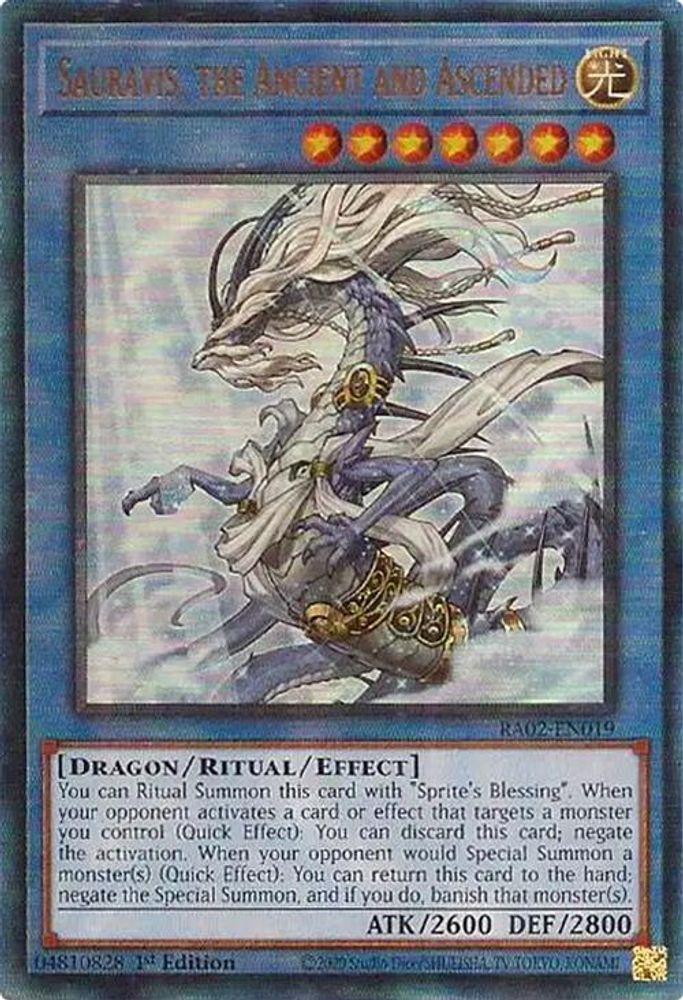 Sauravis, l'Ancien et l'Ascensionné (PUR) [RA02-EN019] Prismatic Ultimate Rare 