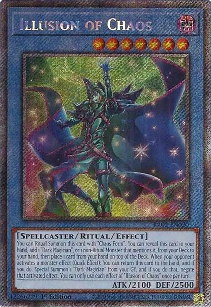 Illusion of Chaos (Platinum Secret Rare) (RA02-EN020) - Platinum Secret Rare