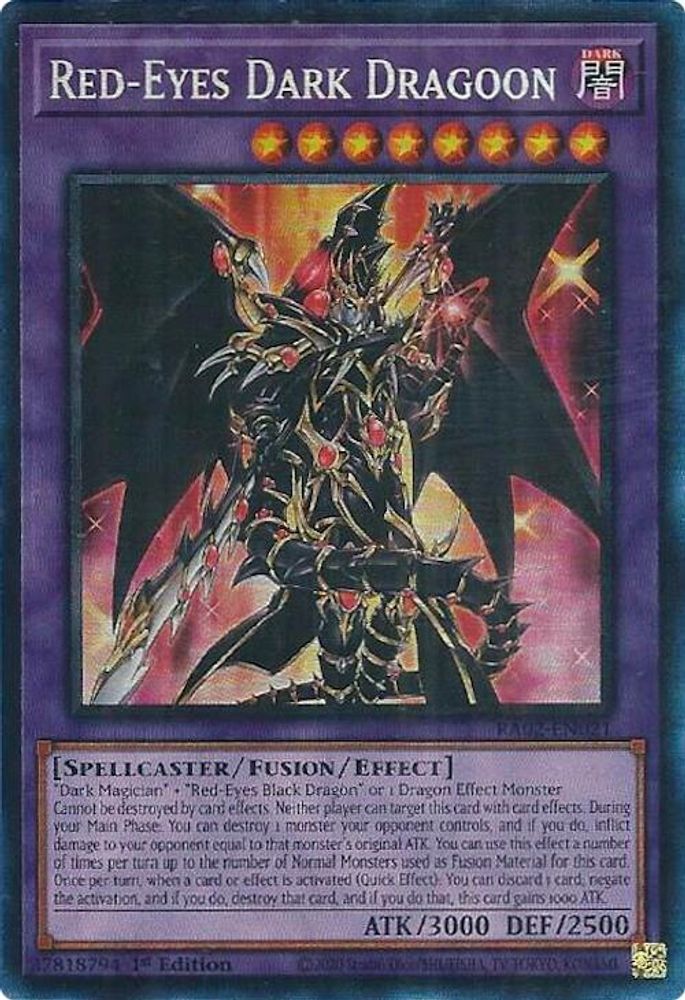 Red-Eyes Dark Dragoon (PCR) (RA02-EN021) - Prismatic Collector's Rare