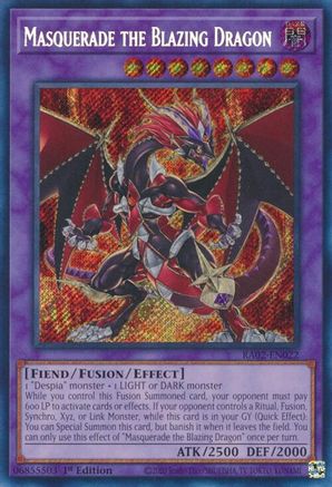 Masquerade le dragon flamboyant (Secret Rare) [RA02-EN022] Secret Rare 