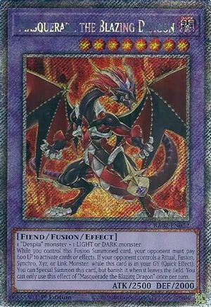 Masquerade le dragon flamboyant (Platinum Secret Rare) [RA02-EN022] Platinum Secret Rare 