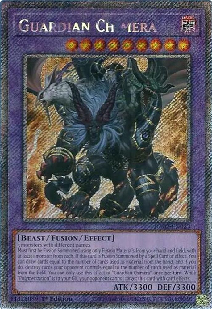 Guardian Chimera (Platinum Secret Rare) (RA02-EN023) - Platinum Secret Rare