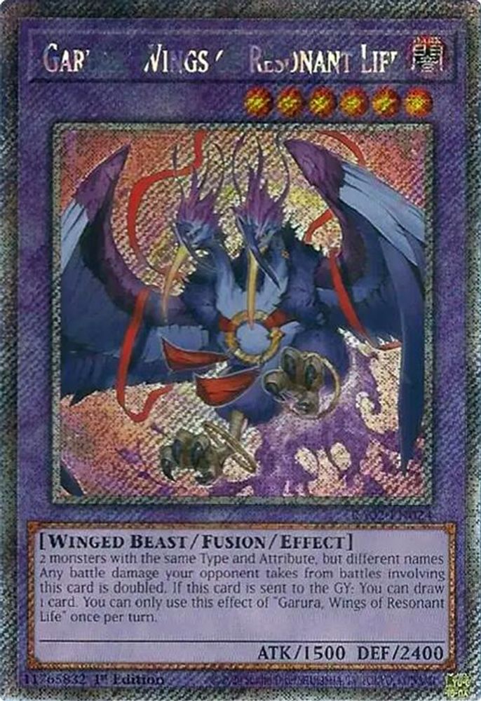 Garura, Wings of Resonant Life (Platinum Secret Rare) (RA02-EN024) - Platinum Secret Rare