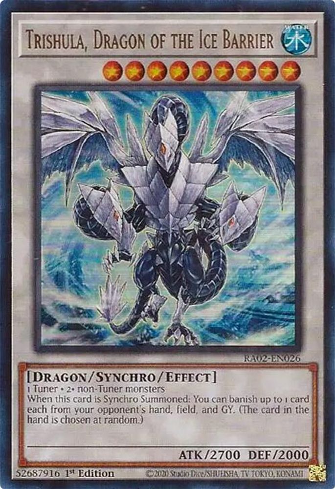 Trishula, Dragon of the Ice Barrier (UR) (RA02-EN026) - Ultra Rare
