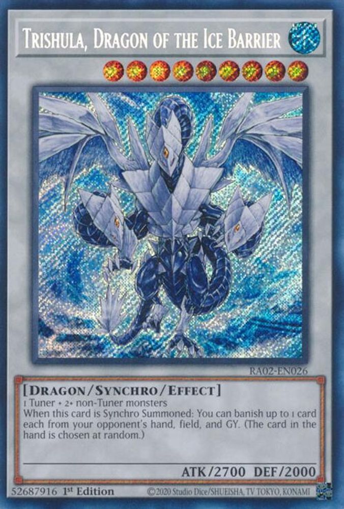 Trishula, Dragon of the Ice Barrier (Secret Rare) (RA02-EN026) - Secret Rare