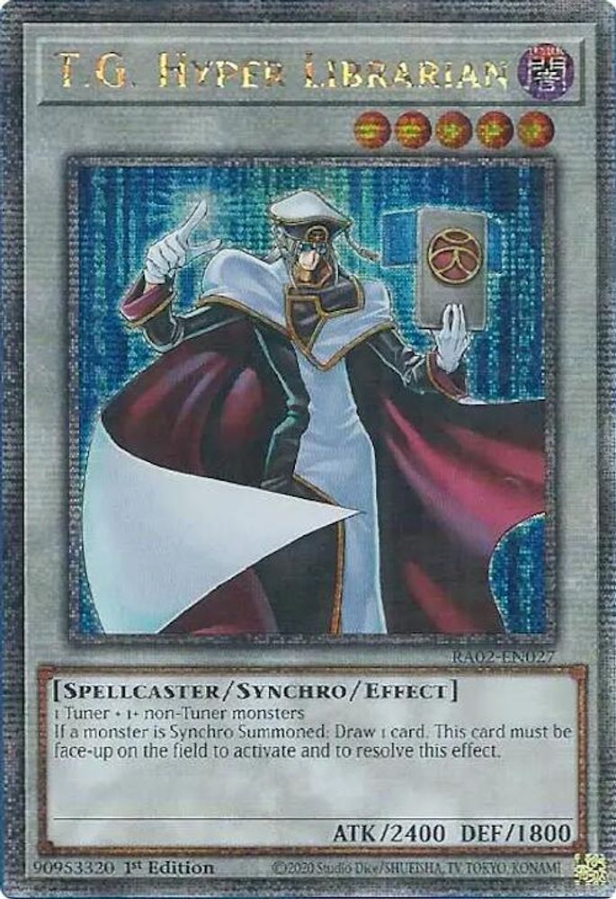 TG Hyper Librarian (Quart de siècle secret rare) [RA02-EN027] Quart de siècle secret rare 