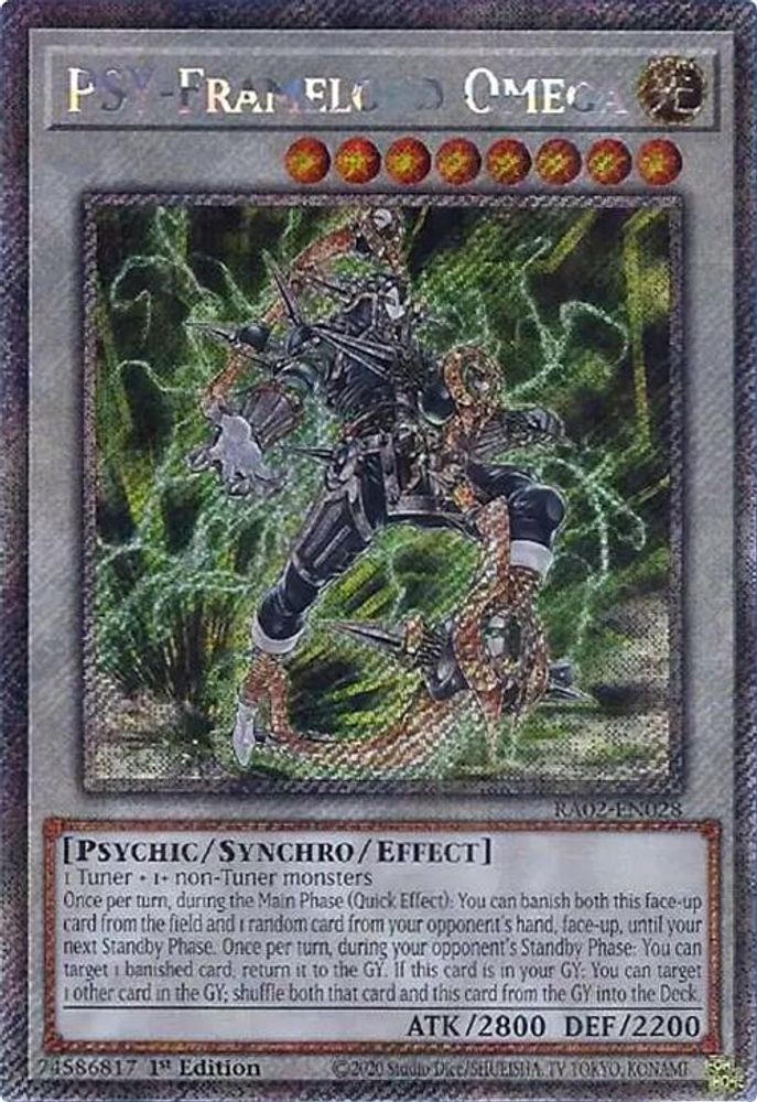 PSY-Framelord Omega (Platinum Secret Rare) [RA02-EN028] Platinum Secret Rare 