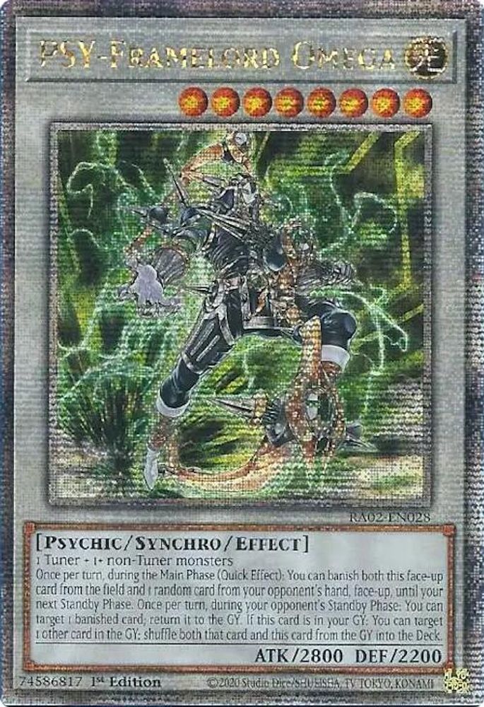 PSY-Framelord Omega (Quarter Century Secret Rare) [RA02-EN028] Quarter Century Secret Rare 