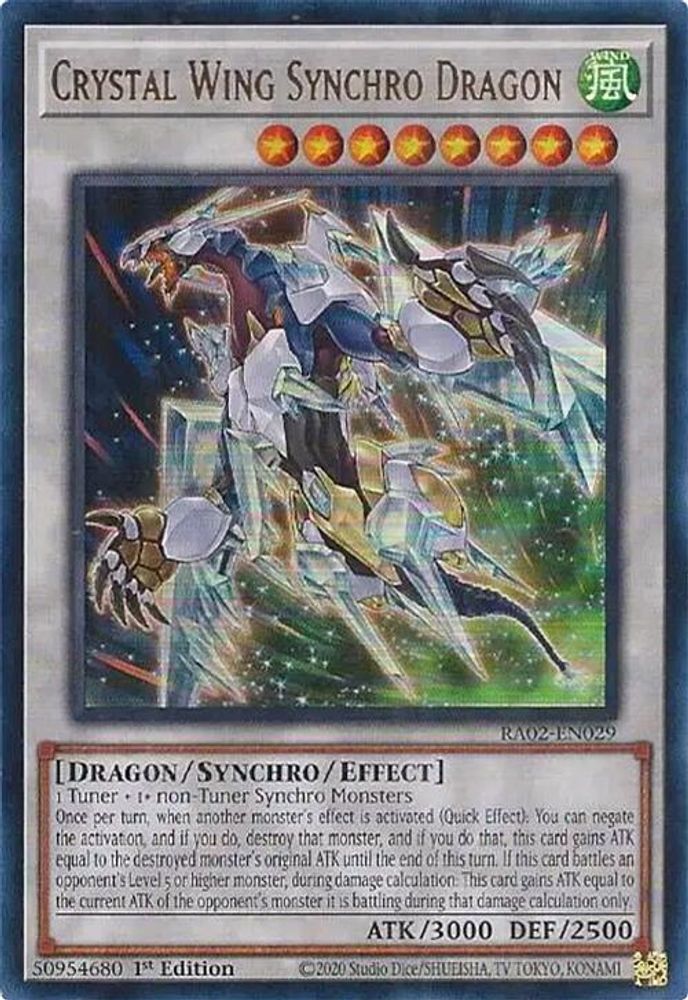 Dragon Synchro Aile de Cristal (UR) [RA02-EN029] Ultra Rare 
