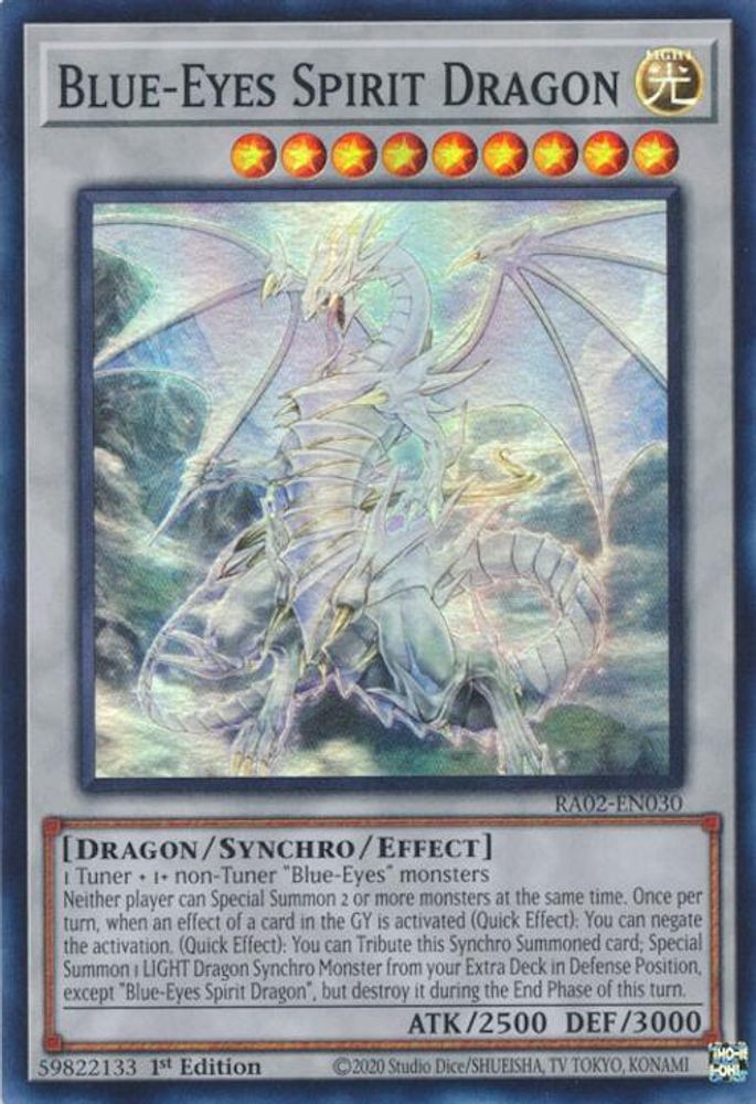 Blue-Eyes Spirit Dragon (RA02-EN030) - Super Rare