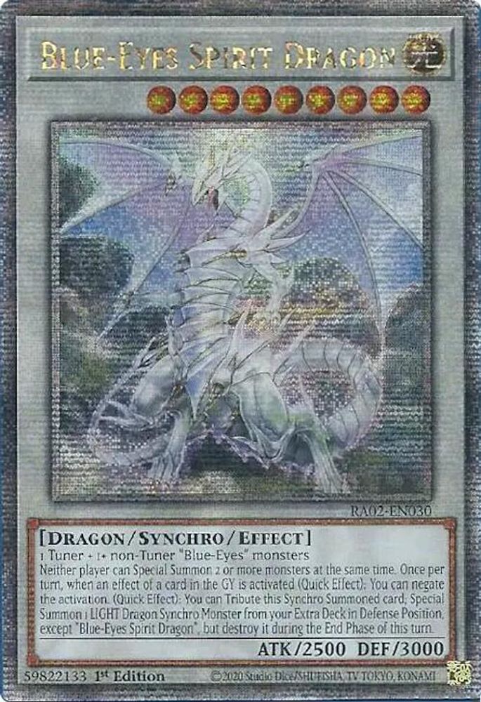 Dragon spirituel aux yeux bleus (Quart de siècle secret rare) [RA02-EN030] Quart de siècle secret rare 