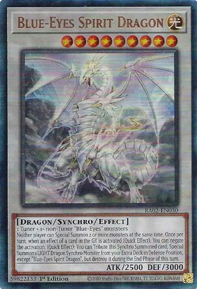 Blue-Eyes Spirit Dragon (PUR) (RA02-EN030) - Prismatic Ultimate Rare