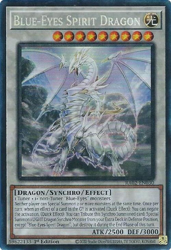 Blue-Eyes Spirit Dragon (PCR) (RA02-EN030) - Prismatic Collector's Rare