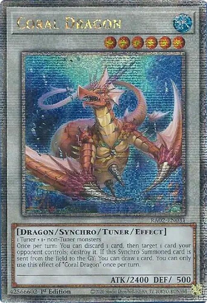 Dragon de corail (Quart de siècle secret rare) [RA02-EN031] Quart de siècle secret rare 