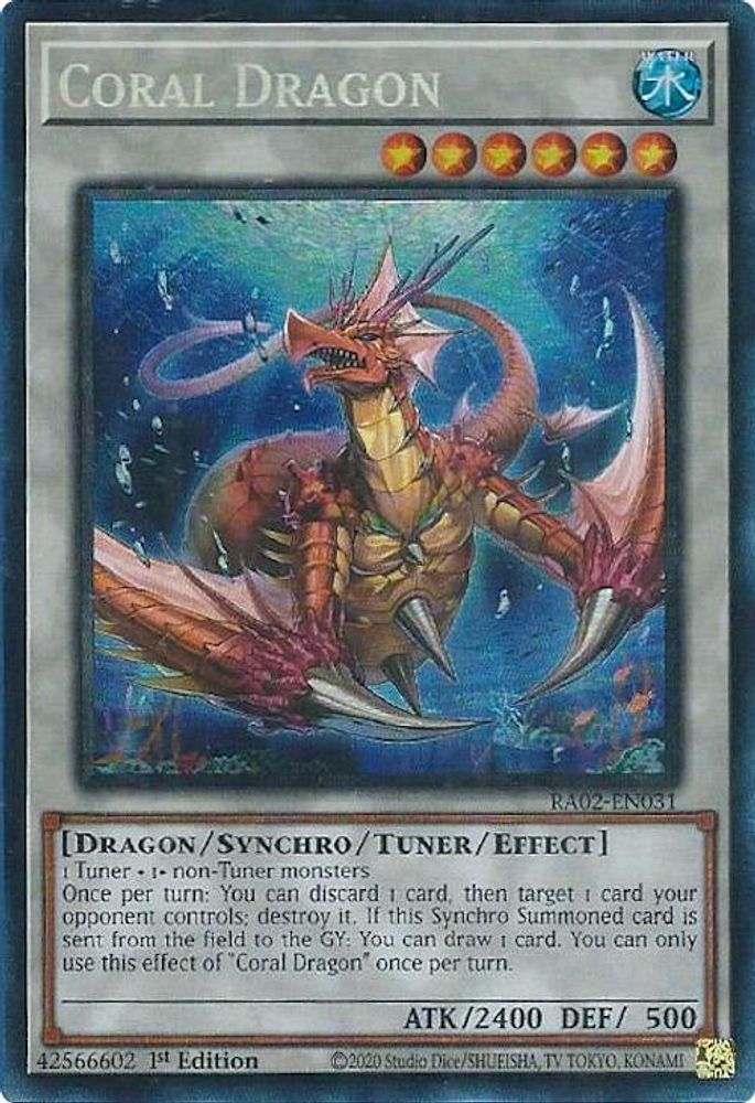 Dragon de corail (PCR) [RA02-EN031] Rare de collection prismatique 
