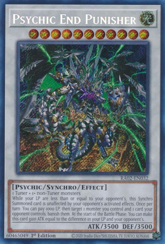 Psychic End Punisher (Secret Rare) (RA02-EN032) - Secret Rare