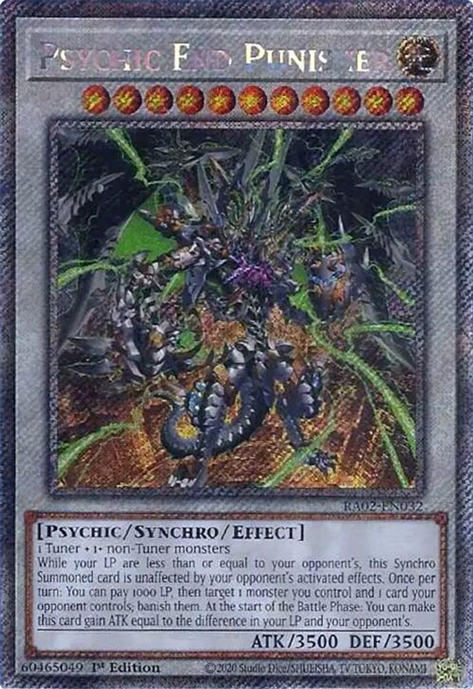 Psychic End Punisher (Platinum Secret Rare) (RA02-EN032) - Platinum Secret Rare