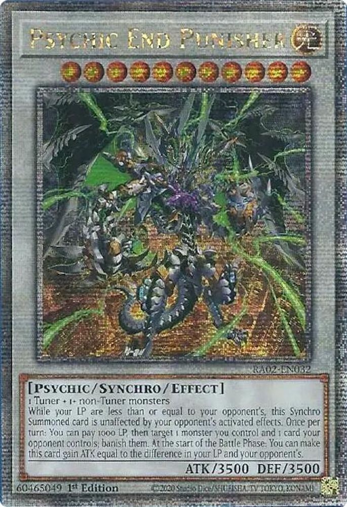 Psychic End Punisher (Quarter Century Secret Rare) (RA02-EN032) - Quarter Century Secret Rare