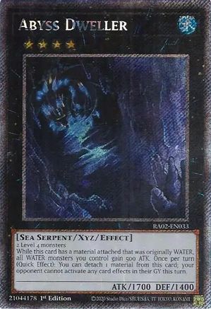 Habitant des Abysses (Platinum Secret Rare) [RA02-EN033] Platinum Secret Rare 