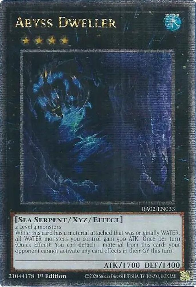 Abyss Dweller (Quarter Century Secret Rare) (RA02-EN033) - Quarter Century Secret Rare