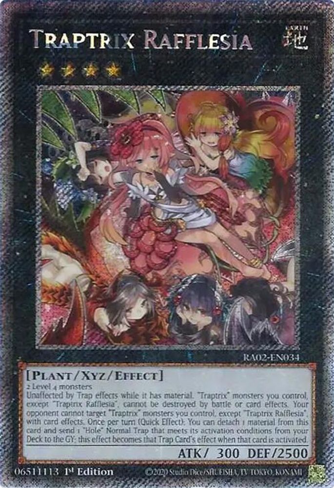 Traptrix Rafflesia (Platinum Secret Rare) (RA02-EN034) - Platinum Secret Rare