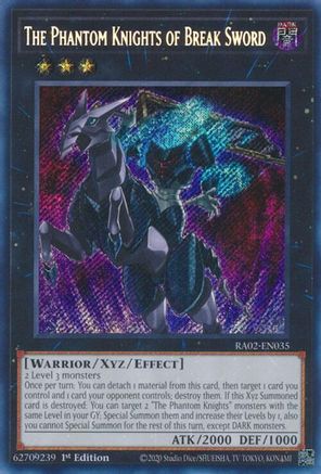 The Phantom Knights of Break Sword (Secret Rare) [RA02-EN035] Secret Rare