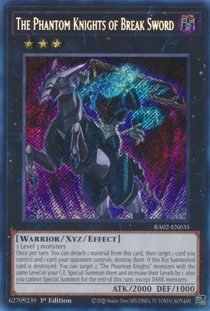 Les chevaliers fantômes de Break Sword (Secret Rare) [RA02-EN035] Secret Rare 