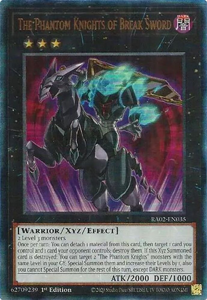 The Phantom Knights of Break Sword (PUR) (RA02-EN035) - Prismatic Ultimate Rare