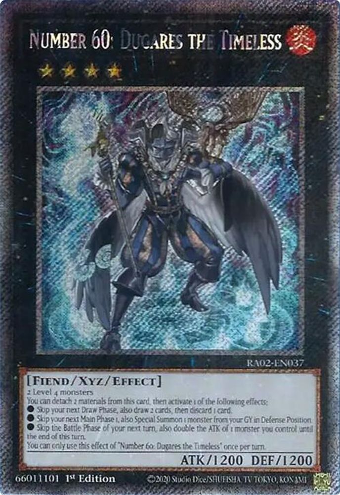 Numéro 60 : Dugares l'Intemporel (Platinum Secret Rare) [RA02-EN037] Platinum Secret Rare 