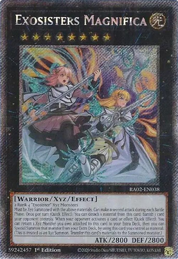 Exosisters Magnifica (Platinum Secret Rare) (RA02-EN038) - Platinum Secret Rare