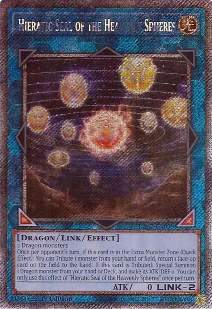 Sceau hiératique des sphères célestes (Platinum Secret Rare) [RA02-EN039] Platinum Secret Rare 