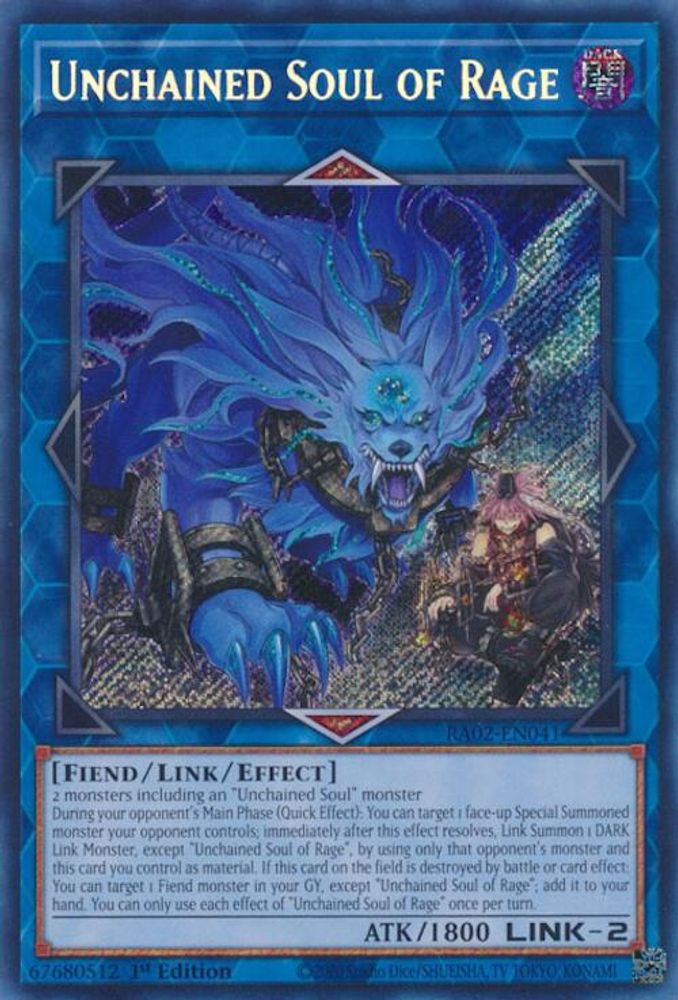 Unchained Soul of Rage (Secret Rare) (RA02-EN041) - Secret Rare