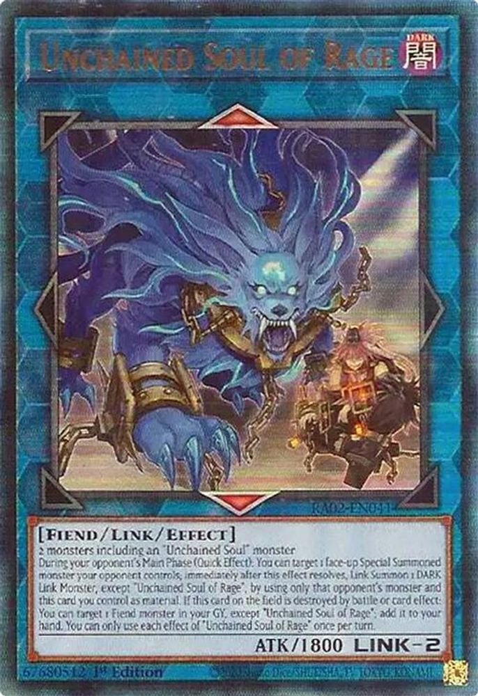 Unchained Soul of Rage (PUR) (RA02-EN041) - Prismatic Ultimate Rare