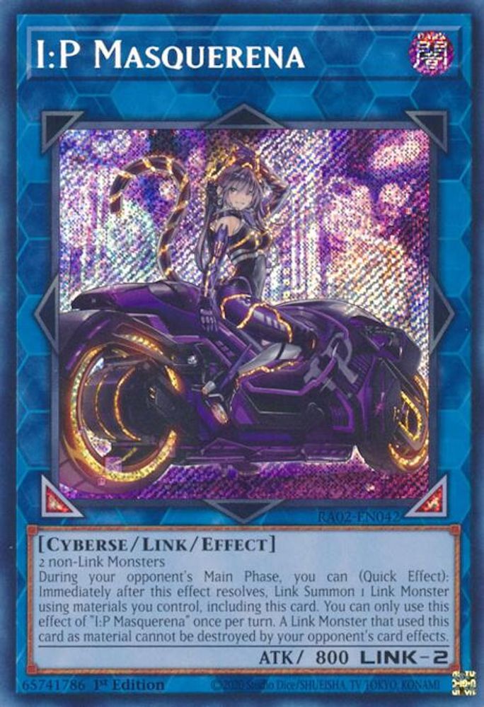 I:P Masquerena (Art alternatif) (Secret Rare) [RA02-EN042] Secret Rare 