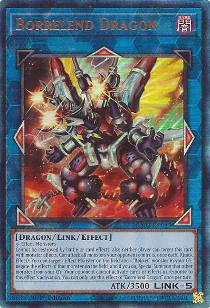 Borrelend Dragon (PUR) (RA02-EN043) - Prismatic Ultimate Rare