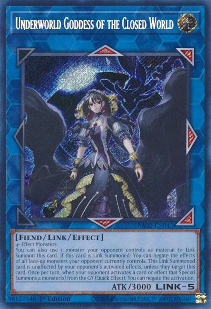 Underworld Goddess of the Closed World (Secret Rare) (RA02-EN045) - Secret Rare