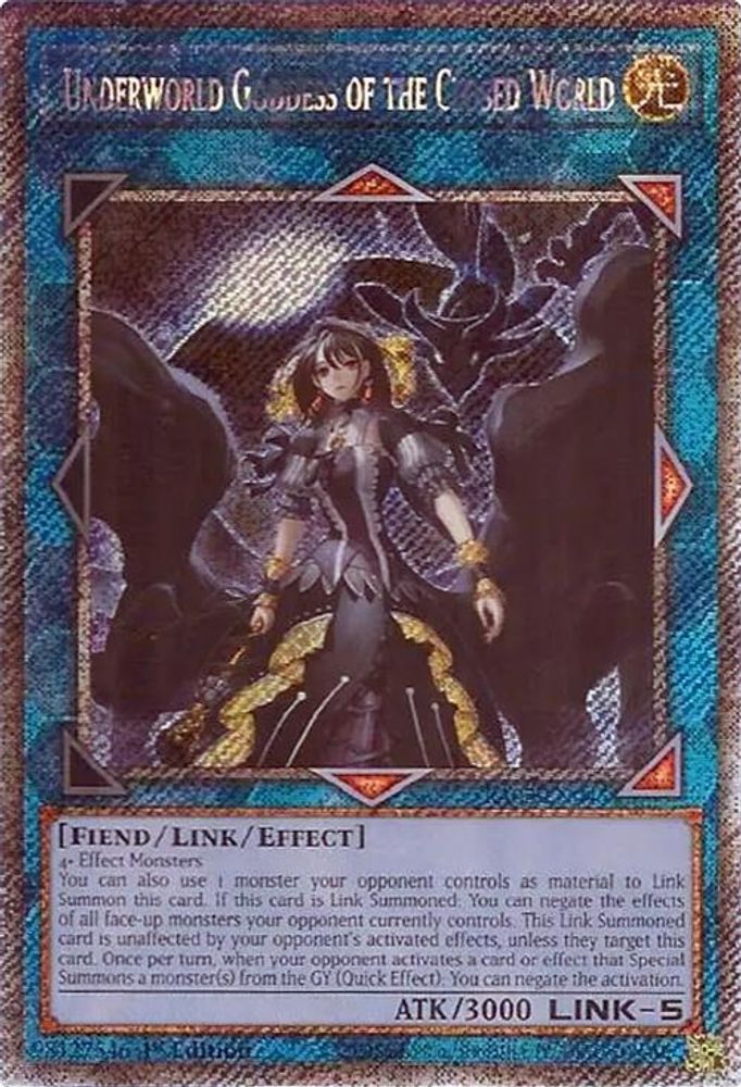 Underworld Goddess of the Closed World (Platinum Secret Rare) (RA02-EN045) - Platinum Secret Rare