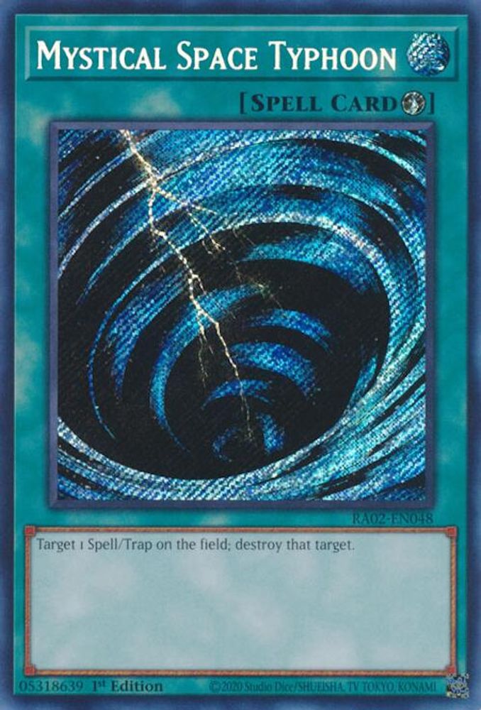 Mystical Space Typhoon (Secret Rare) (RA02-EN048) - Secret Rare