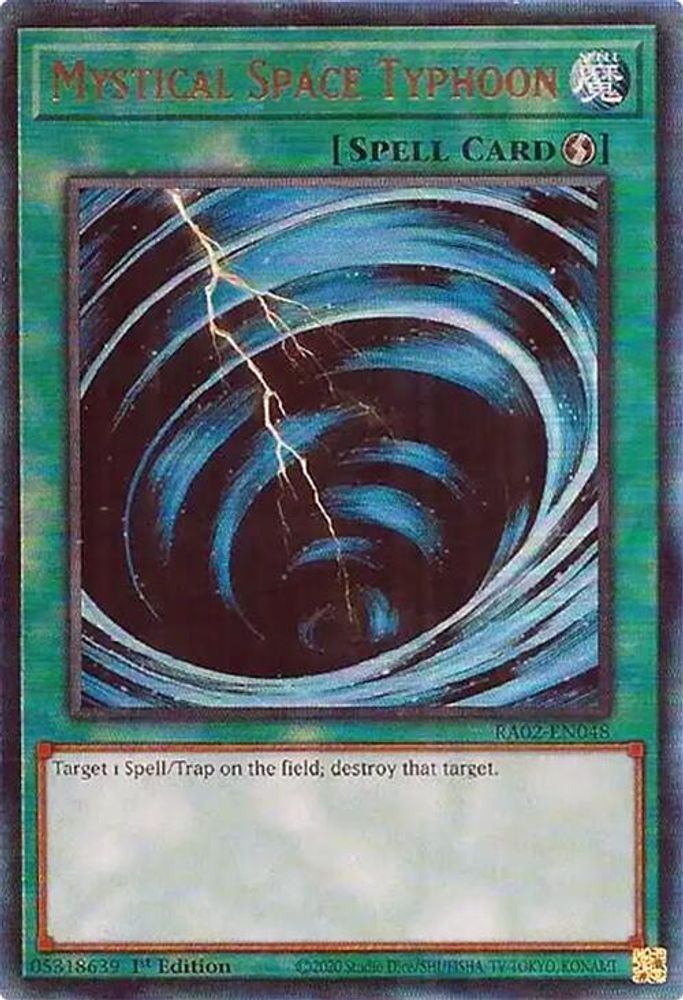 Mystical Space Typhoon (PUR) (RA02-EN048) - Prismatic Ultimate Rare