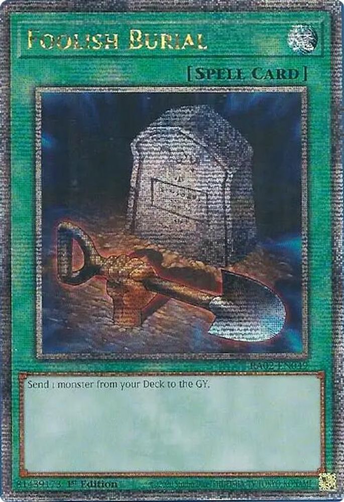 Foolish Burial (Quarter Century Secret Rare) (RA02-EN049) - Quarter Century Secret Rare