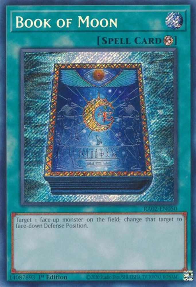 Book of Moon (Secret Rare) (RA02-EN050) - Secret Rare