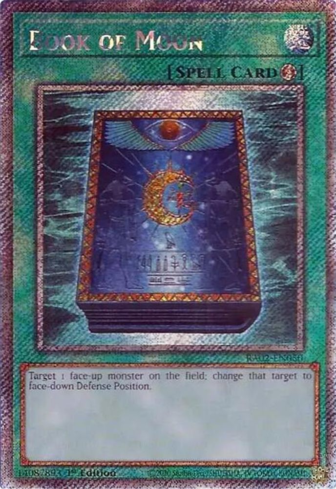 Book of Moon (Platinum Secret Rare) (RA02-EN050) - Platinum Secret Rare